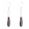Onyx and Sterling Silver Drop Earrings