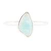 Organic Blue Larimar and Sterling Silver Cuff Bracelet