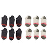 PBG Children Cotton Blend Low Cut Socks, 2-4 Size, Black & White, Seamless, 6 or 12 Pack
