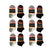 PBG Children Cotton Blend Low Cut Socks, 2-4 Size, Black & White, Seamless, 6 or 12 Pack