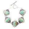 Phantom Turquoise and Sterling Silver Toggle Bracelet