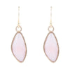 Pink Opal and Bronze Drop Earring
