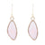 Pink Opal and Bronze Drop Earring