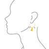 Pomelo Tassel Hoop Earrings