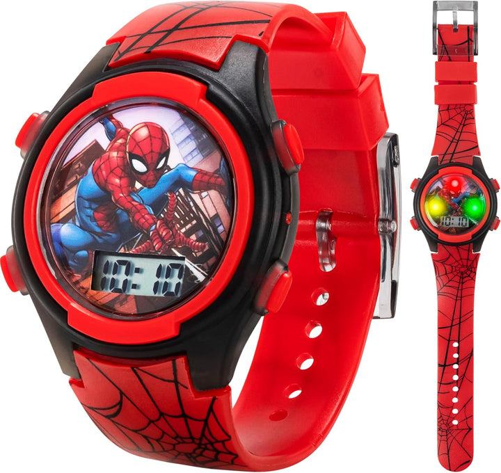 Marvel SpiderMan Kids Watches  Digital Display Interactive Features Adjustable Strap Vibrant SpiderMan Graphics Durable for Active Kids
