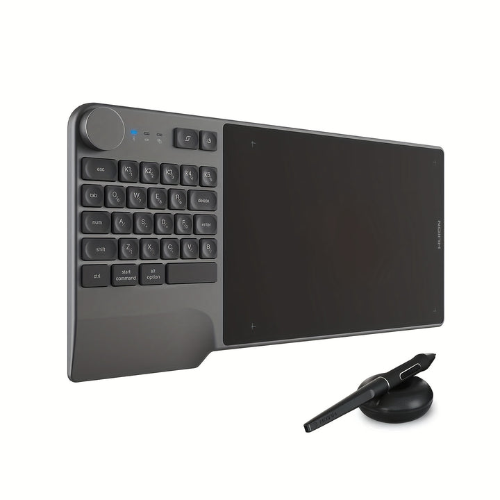 Wireless Drawing Tablet HUION Inspiroy Keydial KD200 Graphic Tablet With Keyboard Dial 5 Express Keys BatteryFree Pen 8 9x5 6inch Work With Windows Mac Android
