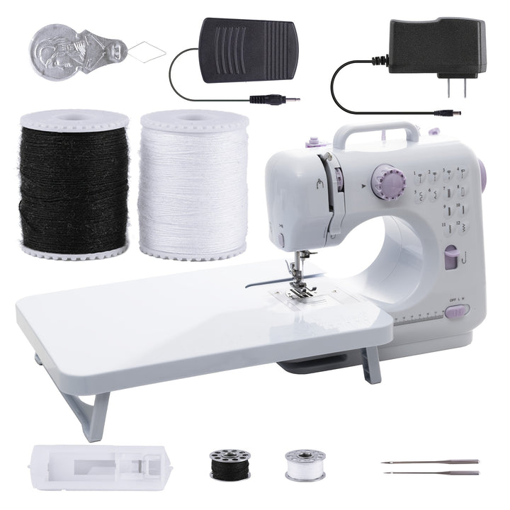 Portable Electric Sewing Machine Pro with 12 Stitches Patterns Adjustable Speed Overlock Sewing Machine Parents Beginners Hobbyists Lightweight Easy to Use Perfect for Repair DIY Crafting Crafting Machine Easytouse Machine Compact