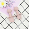 Baby Bear Pattern Complementary Food Training Lovely Silicone Spoon Fork Sets