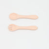 Baby Food Grade Complementary Food Training Silicone Spoon Fork Sets
