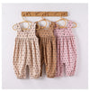 Arrival Spring Girls Long Sleeves Solid Color Top Shirt and Sleeveless Polka Dots Pattern Overalls Clothing Set