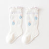 Baby Girl Floral Print Pattern Mesh Breathable High Tube Socks