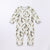Baby Animal Print Pattern Full Button Design Cotton Romper