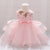 Baby Girl Sequins Patched Design Sleeveless Tutu Style Baptism Birthday Dress