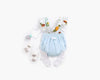 Baby Girl Fruit Print Pattern Lace Design Square Collar False 2-Pieces Onesies In Summer