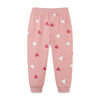 Baby Girl Heart Print Pattern Solid Color Cute Sport Trousers