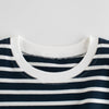 Baby Girl Classic Striped Print Ruffle Design Sleeveless Vest T-Shirt