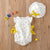 Baby Girl Fruit Print Drawstring Design Round Neck Onesies