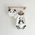 Baby Girl Cartoon Animal Print Round Collar Short-Sleeved Onesies