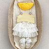 Baby Girl Sling Vest Combo Princess White Skirt Sets