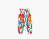 Baby Girl Floral Print Pattern Buttoned Design Sleeveless Rompers