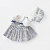 Baby Girl Short Sleeve False Little Floral Print Party Dress
