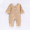 Autumn and Spring New Arrival Baby Unisex Simple Animals Pattern Long Sleeves Rompers