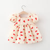 Baby Girl Polka Dot Graphic Bow Tie Princess Derss
