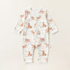 Autumn and Spring New Arrival Baby Unisex Simple Animals Pattern Long Sleeves Rompers