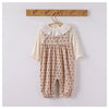 Arrival Spring Girls Long Sleeves Solid Color Top Shirt and Sleeveless Polka Dots Pattern Overalls Clothing Set