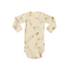 Baby Girl Floral Pattern Cotton Onesies With Pant 1 Pieces Sets