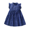 Baby Girl Ditsy Flower Graphic Sleeveless Loose Princess Dress