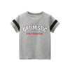 Baby Boy Letters Print Color Matching Design Short-Sleeved Novelty T-Shirt In Summer