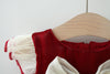 Baby Girl Solid Color Bow Tie Patched Design Mesh Princess Dress