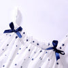 Baby Girl Printed Pattern Sling Onesies With Bow Decoration