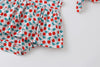 Baby Girl Cherry Print Sleeveless Onesies With Headband