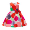 Baby Girl Satin Polka Dot Pattern Sleeveless Princess Dress