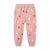 Baby Girl Heart Print Pattern Solid Color Cute Sport Trousers
