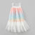 Baby Girl Colorful Lace Pattern Patchwork Design Sleeveless Vest Dress