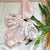 Baby Girl Floral Pattern Puff Sleeves Swimwear With Hats