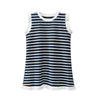 Baby Girl Classic Striped Print Ruffle Design Sleeveless Vest T-Shirt