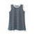 Baby Girl Classic Striped Print Ruffle Design Sleeveless Vest T-Shirt