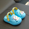 Baby Cartoon Animal & Rainbow Patched Pattern Colorful Soft Bottom Slippers