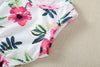 Baby Girl Printed Patterns Lace Design Sleeveless Onesie With Headband