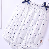 Baby Girl Printed Pattern Sling Onesies With Bow Decoration
