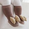 Baby Girl Big Bows Design Non-Slip Mid Tube Shoes