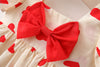 Baby Girl Polka Dot Graphic Bow Tie Princess Derss