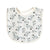 Baby Floral Print Covered Button Design Water Absorbing Bibs