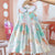 Arrival Summer Girls Sleeveless Peter Pan Collar Colorful Pattern Thin Dress