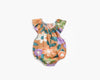 Baby Girl Floral Print Ruffle Design O-Neck Onesies In Summer