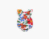 Baby Girl Floral Print Ruffle Design O-Neck Onesies In Summer